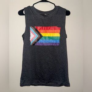 Charcoal Gray Pride Graphic Women's Tank Top